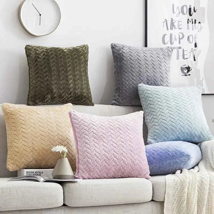 Faux Fur Decorative Throw Pillow Cover for Sofa/Car
