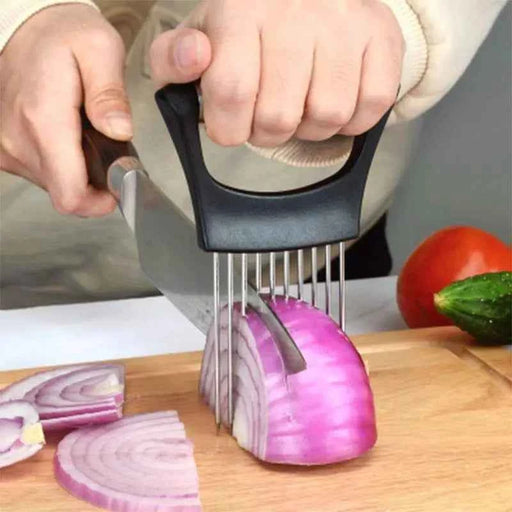 Stainless Steel Onion Slicer & Veggie Cutter Tool