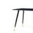 Black Modern MDF Kitchen Dining Table – Smart Home Ready