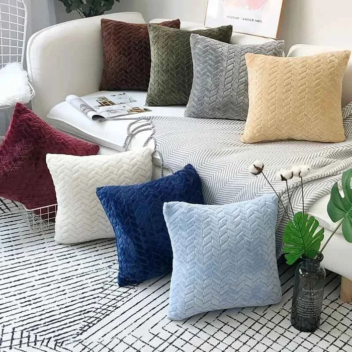 Faux Fur Decorative Throw Pillow Cover for Sofa/Car