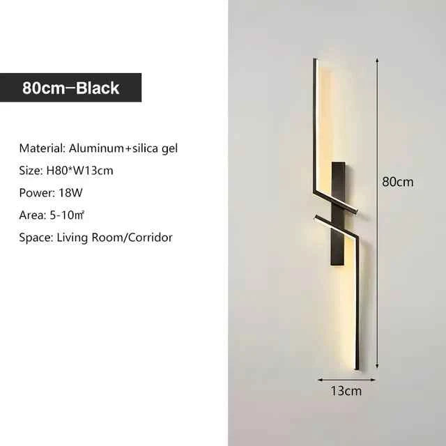 Modern Minimalist Long Wall Lamp for Bedroom & Living Room