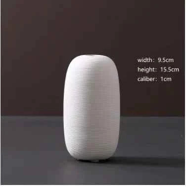 Minimalist White Ceramic Vase – Modern Home Decor Accent