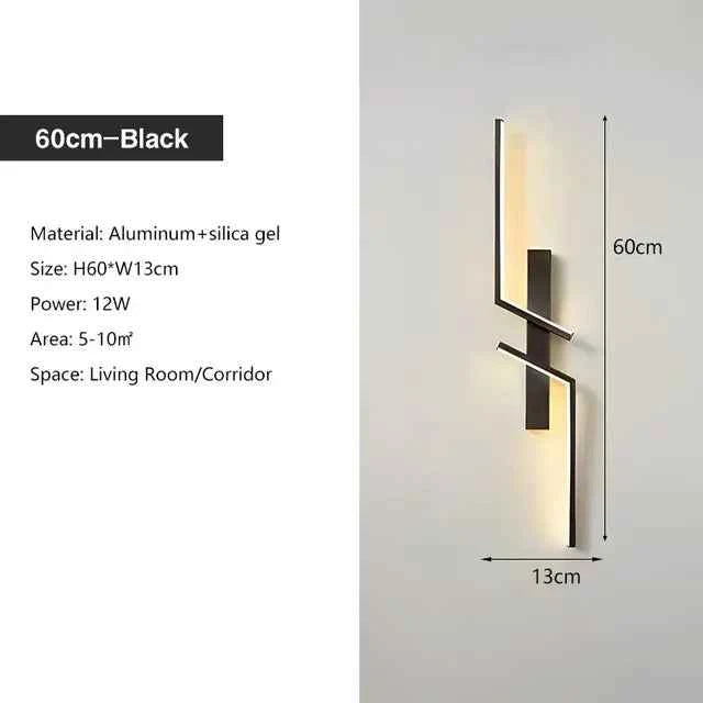 Modern Minimalist Long Wall Lamp for Bedroom & Living Room